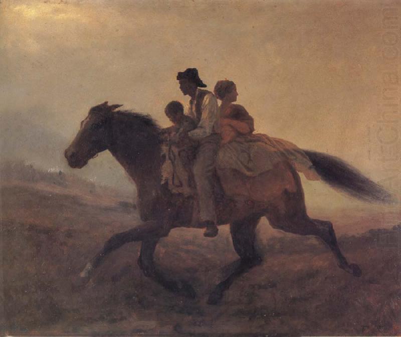 Eastman Johnson A Ride for Liberty-The Fugitive Slaves china oil painting image